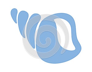 Spiral underwater shell boho design