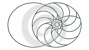 Spiral Vortex Geometric Abstract Vector, vector design Generative AI