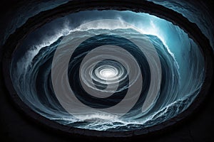Spiral Whirlpools of Vortex\'s Veil