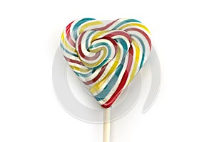 Spiraled lolly with stick