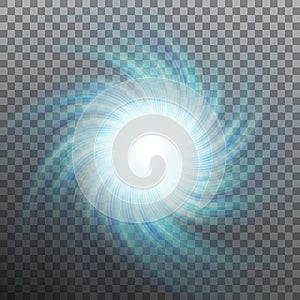 Spiraling blue vortex isolated . And also includes EPS 10 vector