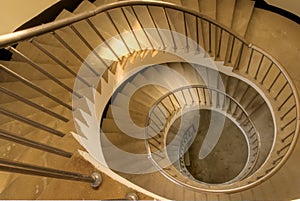 Spiraling stairs