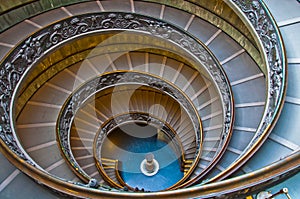 Spiraling stairs in Vatican