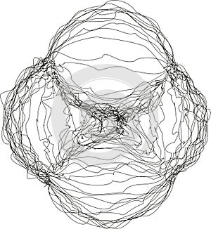 Spiraling Torn Pattern