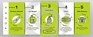 Spiralizer Kitchenware Onboarding Icons Set Vector