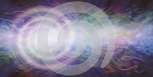 Spiralling vortex energy healing message banner