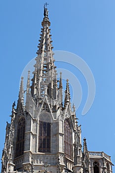 Spire on Barcelona Cathedral