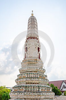 A spire at the buddhist Temple of Wat Arun in Bangkok