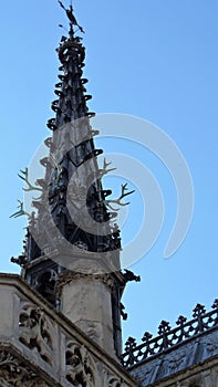 The spire of the chapel Amboise