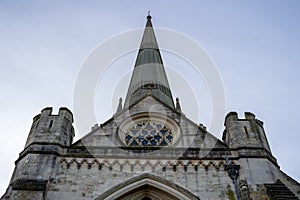 The spire of chichester cathedral, West sussex, A British cathedral built in 1075