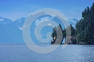 Spire Cove in Kenai Fjords National Park, Seward Alaska