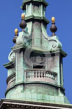 Spire Detail of All Hallow by the Tower Church in London, UK