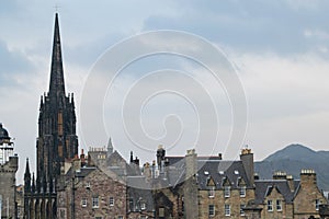 Spire of the Hub in Edinburgh Scotland