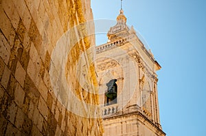 Spire in the medieval citadel of Gozo