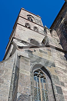 Spire of the St. StephansmÃÂ¼nster, Breisach, Baden-Wuerttemberg, Germany photo