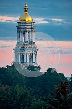 Spire of Vvedensky Church at Dawn