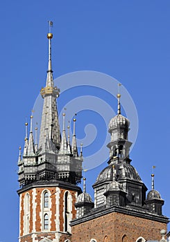 Spires of church towers