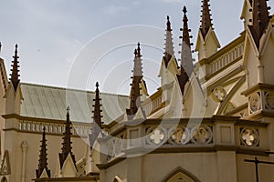 Spires on Holy Cross Cathedral Lagos Nigeria