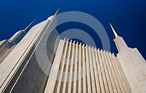 Spires of the Washington DC Mormon Temple in Kensington, Maryland. photo