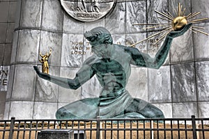 The Spirit of Detroit monument photo