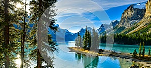 Spirit Island in Maligne Lake,Canada