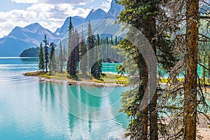 Spirit Island and Maligne Lake, Canada