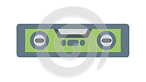 Spirit Level Tool Flat Vector Icon for Precision and Construction, vector design Generative AI