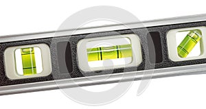 Spirit level tool isolated on white