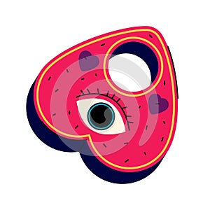 Spirit or ouija board pointer. Vector planchette.