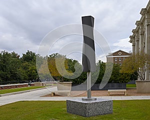 `Spirit`s Flight`, by Isamu Noguchi located outside Meadows Art Museum, Dallas, Texas