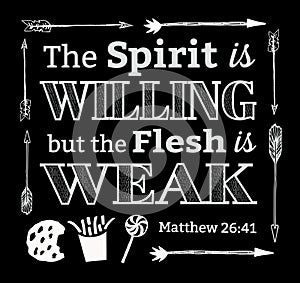 The Spirit is Willing but the Flesh is Weak