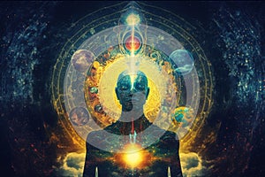 Spiritual Awakening: A Trippy Journey into Mindfulness, Consciousness, and Oneness with the Universe, generative ai