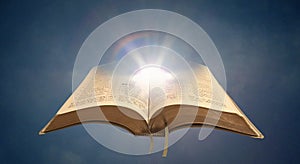 Espiritual La biblia la luz abrir santo un libro 