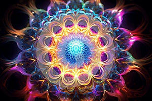 Spiritual colorful vivid texture pattern background
