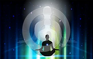 Spiritual energy healing power, conscience awakening, meditation, expansion