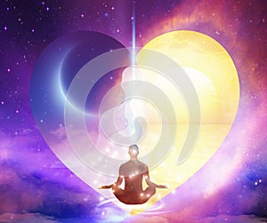 Spiritual energy healing power, unity, conscience awakening, meditation, expansion, transformation