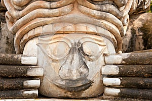 Spiritual face sculpture