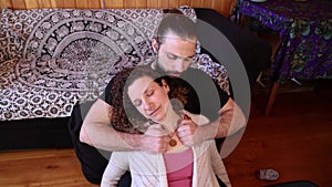 Spiritual and intimate Shiatsu session