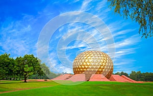 Spiritual Matrimandir at Auroville, Pondicherry