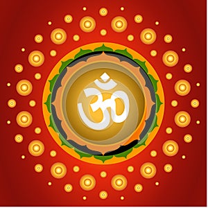 Spiritual Om Background