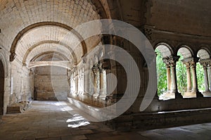 Spiritual retreat and reflection in the abbey, France