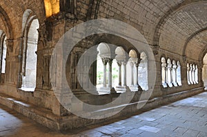 Spiritual retreat and reflection in the abbey, France