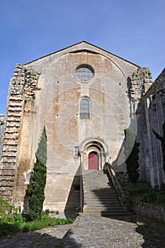 Spiritual retreat and reflection in the abbey, France