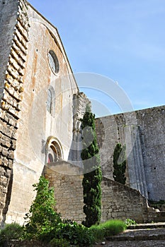 Spiritual retreat and reflection in the abbey, France