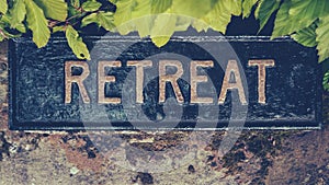 Spiritual Retreat Sign