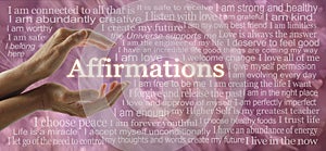 Spiritual Self Healing Affirmations Wall Art Words