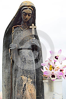 Spiritual statue at Porto Moniz lookout