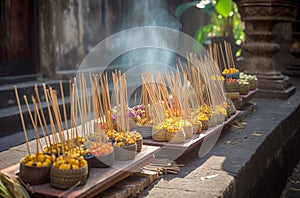 Spiritual temple heritage Bali. Generate ai