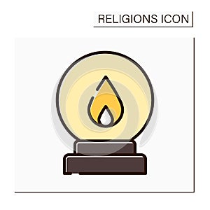 Spiritualism color icon