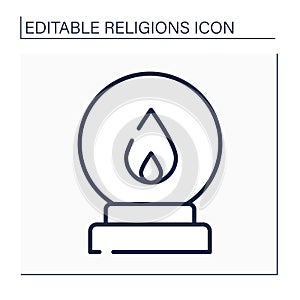 Spiritualism line icon